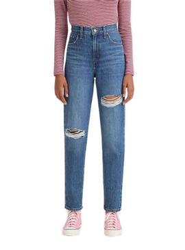 Pantalon Jeans Levis Mom Jean Bleu pour Femme
