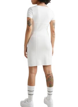 Robe Tommy Jeans Archive Blanc pour Femme