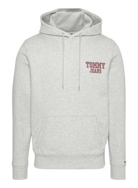 Sweat Tommy Jeans Reg Entry Blanc pour Homme