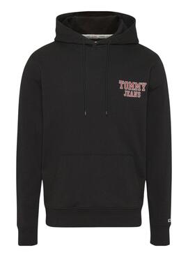 Sweat Tommy Jeans Reg Entry Noire pour Homme