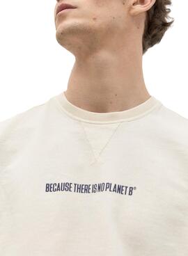 Sweat Ecoalf Disa Blanc pour Homme