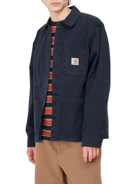 Veste Carhartt Wesley Bleu Marine pour Homme