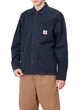 Veste Carhartt Wesley Bleu Marine pour Homme