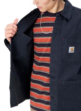 Veste Carhartt Wesley Bleu Marine pour Homme