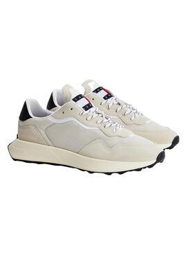 Baskets Tommy Jeans Runner Runner Beige Homme