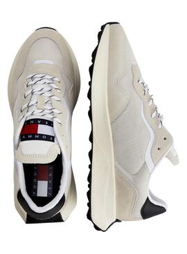 Baskets Tommy Jeans Runner Runner Beige Homme