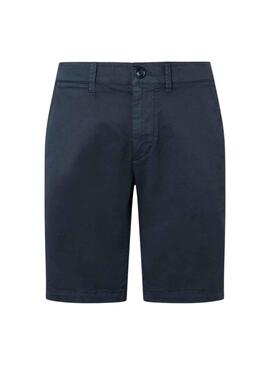 Bermuda Pepe Jeans McQueen Bleu Marine pour Homme