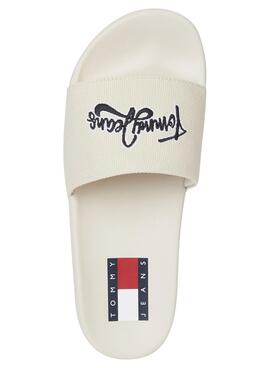 Flip flops Tommy Jeans Graphic Pool Beige Femme