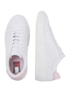 Baskets Tommy Jeans New Semelle Cupsole Blanc Femme