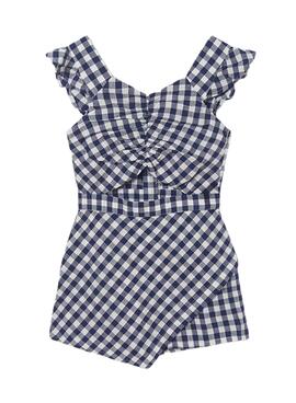 Jumpsuit Mayoral Vichy Bleu Marine pour Fille