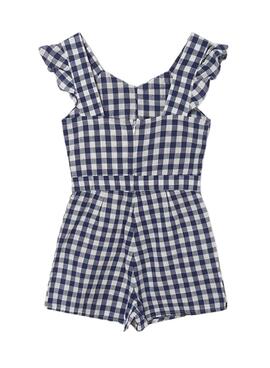 Jumpsuit Mayoral Vichy Bleu Marine pour Fille