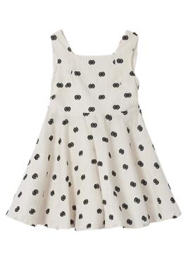 Robe Mayoral Topos Blanc pour Fille