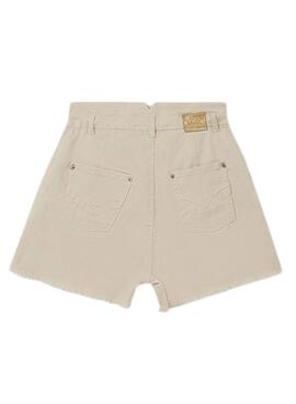 Short Mayoral Sarga Beige pour Fille