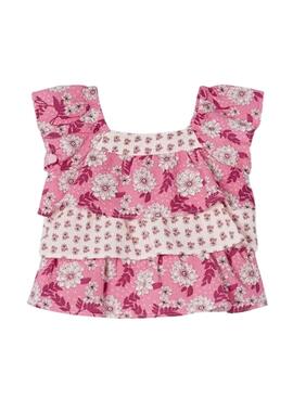 Chemisier Mayoral Printed Combiné Rose pour Fille