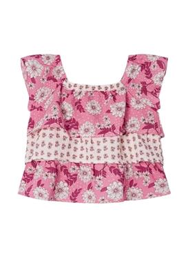 Chemisier Mayoral Printed Combiné Rose pour Fille