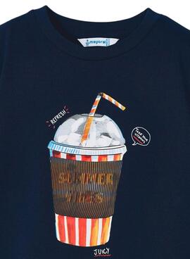 T-Shirt Mayoral Lenticular Bleu Marine pour Garçon