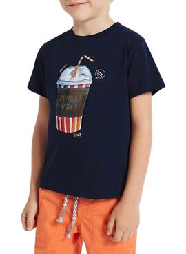T-Shirt Mayoral Lenticular Bleu Marine pour Garçon