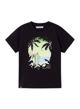 T-Shirt Mayoral Paradise Noire pour Garçon