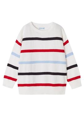 Pull Mayoral Rayures Blanc pour Garçon