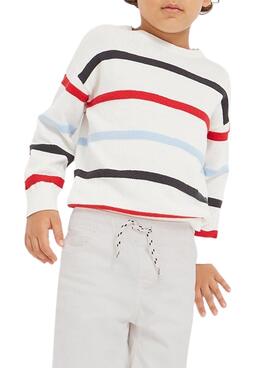 Pull Mayoral Rayures Blanc pour Garçon