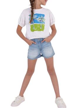 Short Mayoral Basique Denim pour Fille