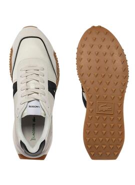 Baskets Lacoste L-Spin Deluxe Beige pour Homme