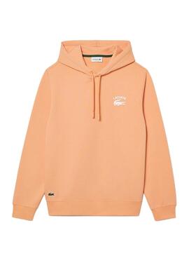 Sweat Lacoste Classic Fit Orange pour Homme