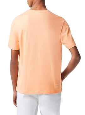 T-Shirt Lacoste Regular Fit Orange pour Homme
