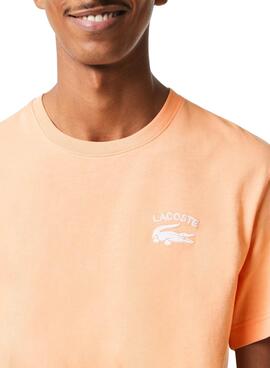T-Shirt Lacoste Regular Fit Orange pour Homme