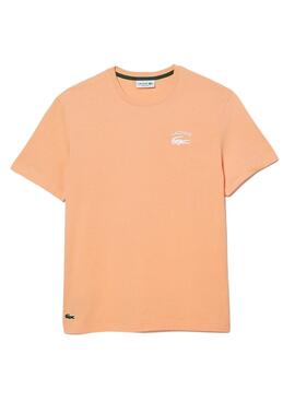 T-Shirt Lacoste Regular Fit Orange pour Homme