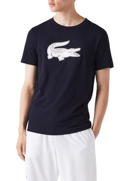 T-Shirt Lacoste SPORT Respirable Bleu Marine Homme