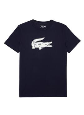T-Shirt Lacoste SPORT Respirable Bleu Marine Homme