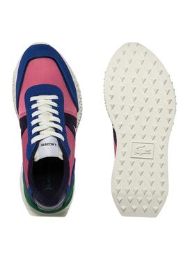 Baskets Lacoste L-Spin Deluxe Rose pour Femme