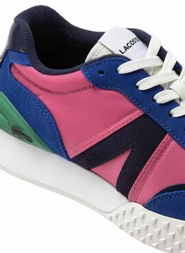 Baskets Lacoste L-Spin Deluxe Rose pour Femme