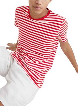 T-Shirt Tommy Hilfiger Stretch Rouge pour Homme