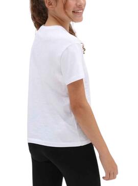 T-Shirt Vans Elevated Fleuri Blanc pour Fille