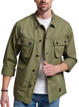 Surchemise Superdry Combat Vert pour Homme