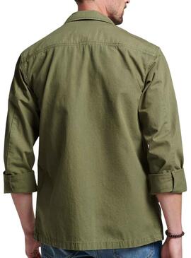 Surchemise Superdry Combat Vert pour Homme