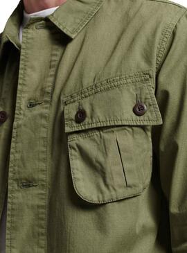 Surchemise Superdry Combat Vert pour Homme