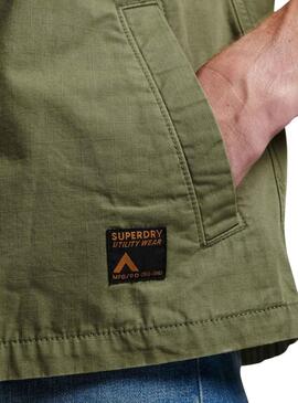 Surchemise Superdry Combat Vert pour Homme