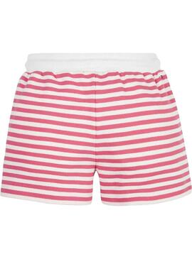 Shorts Tommy Hilfiger Breton Rouge pour Fille