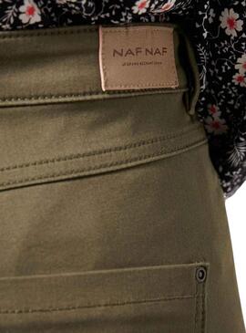Pantalon Naf Naf Skinny Vert pour Femme