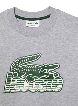 Sweat Lacoste Dégradé Gris pour Homme