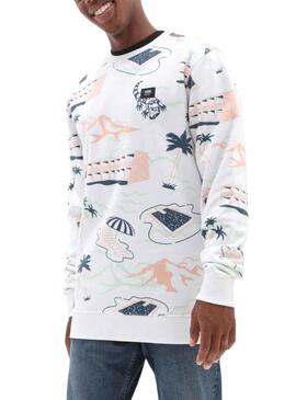 Sweat Vans Scenic Blanc pour Homme