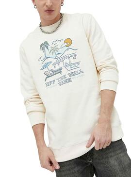 Sweat Vans Centre de villégiature Blanc pour Homme