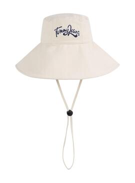 Sombrero Tommy Jeans Canvas Beige Femme