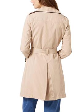 Gabardine Naf Naf Rib Beige pour Femme