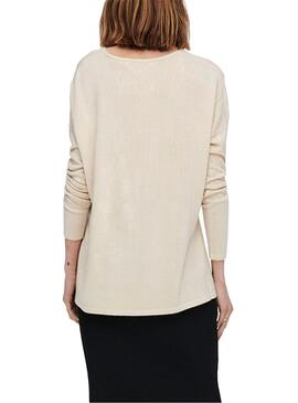Pull Only Amalia Beige pour Femme