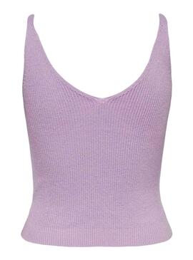 Top Only Lina De Knitted Malva pour Femme