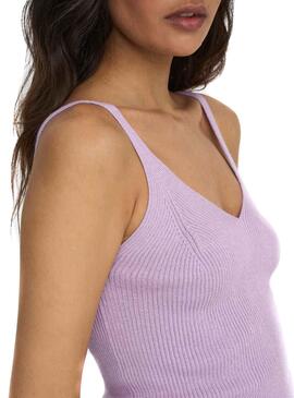 Top Only Lina De Knitted Malva pour Femme